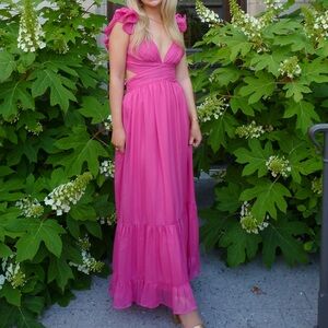 Pink formal dress